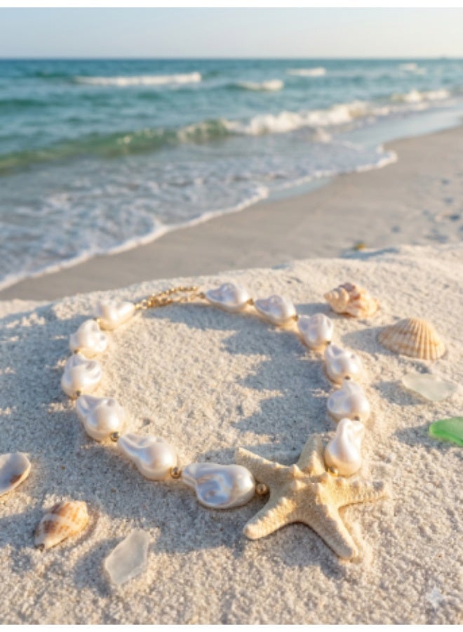 Ocean Star Pearl Necklace - Image 2