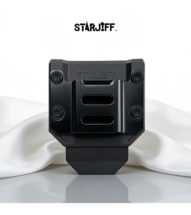 Heavy Duty Drill Belt Clip Black Weather Resistant Tool Holder Fits Belts Up to 1.97 Inch Wide for Workers Electricians Carpenters - Image 1