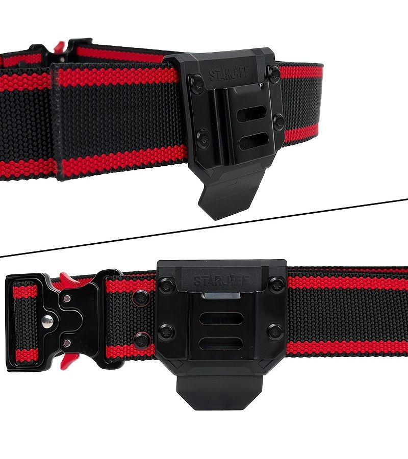 Heavy Duty Drill Belt Clip Black Weather Resistant Tool Holder Fits Belts Up to 1.97 Inch Wide for Workers Electricians Carpenters - Image 2