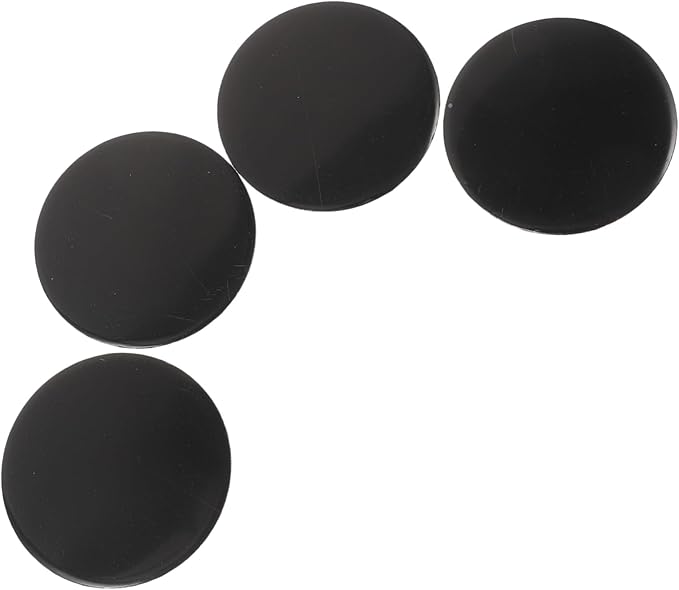 4 قطع أغطية مركز عجلة سوداء مقاومة للخدش والأوساخ واقيات جنط السيارة 4.5 × 4.5 × 0.1 سم - Image 1
