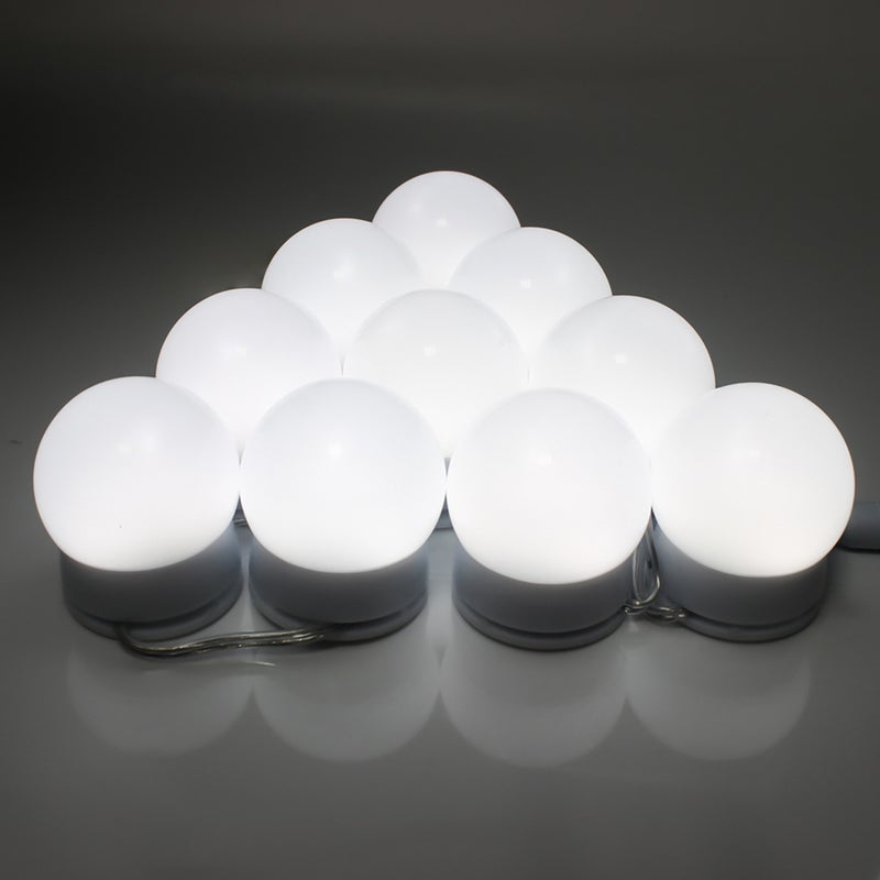 💄 شرائط إضاءة لمسة LED قابلة للتعتيم لمكتب خزانة مكياج حمام أبيض USB - Image 5
