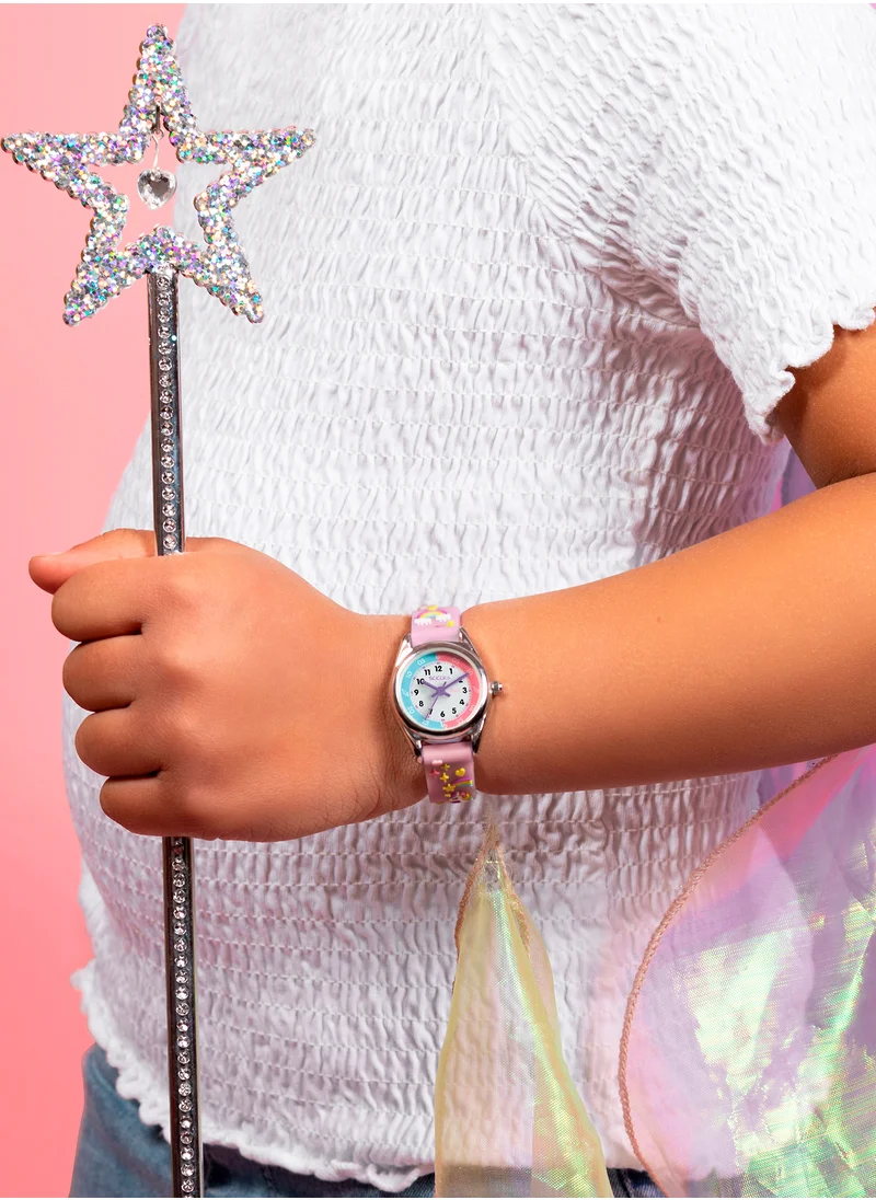 Tikkers Tikkers Girls Purple Silicone Strap 3D Unicorn Watch - TK0145