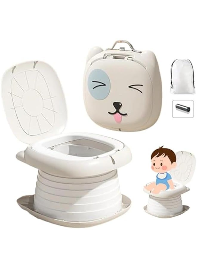 TRASSLE Portable Potty Seat For Toddler Travel, Travel Potty Seat For Toddler with Carry Handle, Portable Toilet For Kids Girls and Boys, Car Potty For Toddler - Image 1