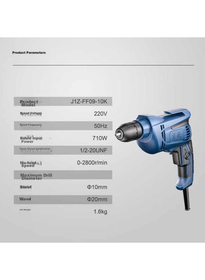 DONG Cheng Dongcheng Electric Drill J1z-ff09 Multifunctional Household Electric Drill, Electric Screwdriver, Power Tool - Image 4