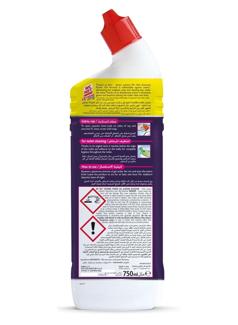 Wc Net Extreme Power Gel Almond Blossom 750 ML - Image 2