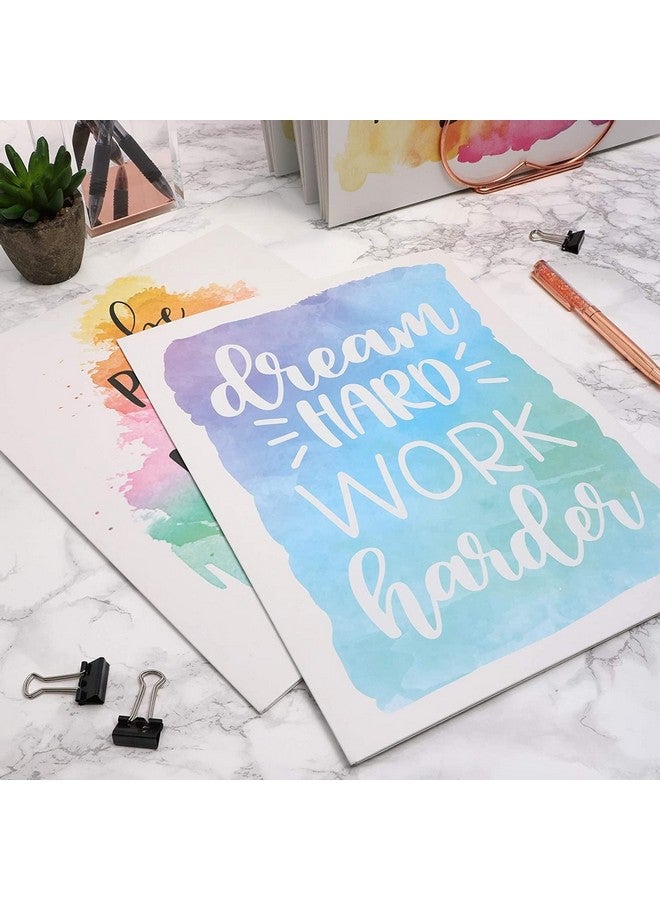 Paper Junkie 12 Pack Inspirational 2 Pocket Folders Decorative Letter Size For School Office (Cute Watercolor Designs 9.2 X 12") - Image 3