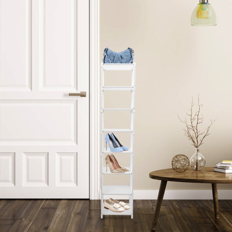 Foldable Shoe Rack Shoe Storage Organizer Space Saving Corner Show Organizer Stand (8-layers) - Image 3