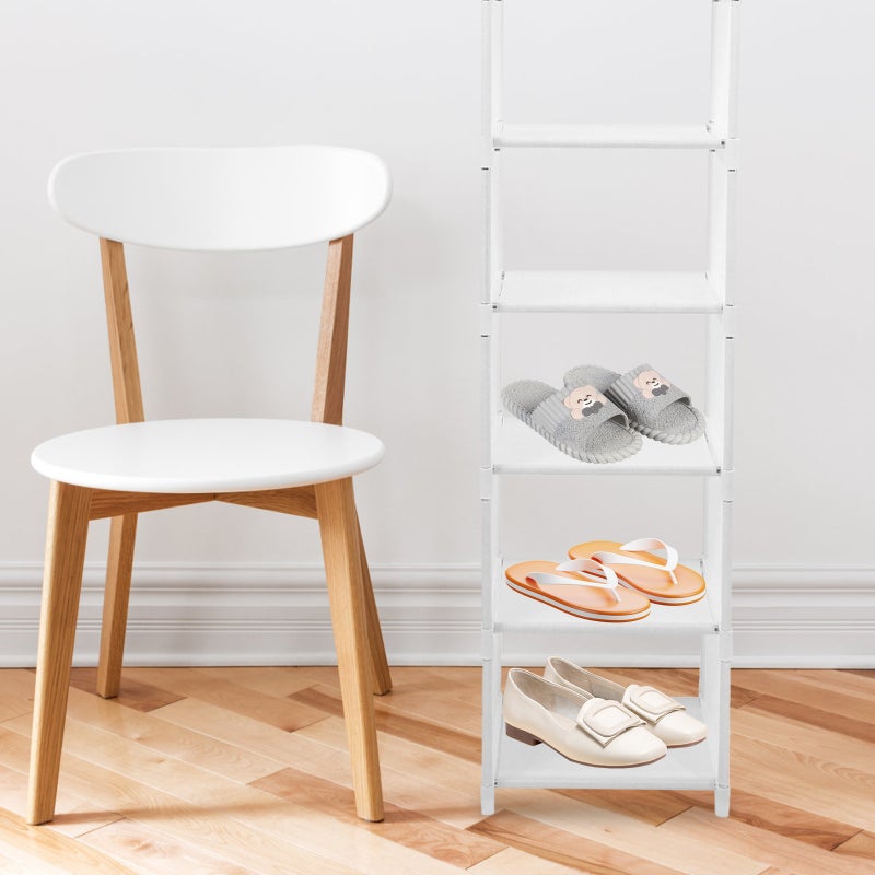 Foldable Shoe Rack Shoe Storage Organizer Space Saving Corner Show Organizer Stand (8-layers) - Image 4