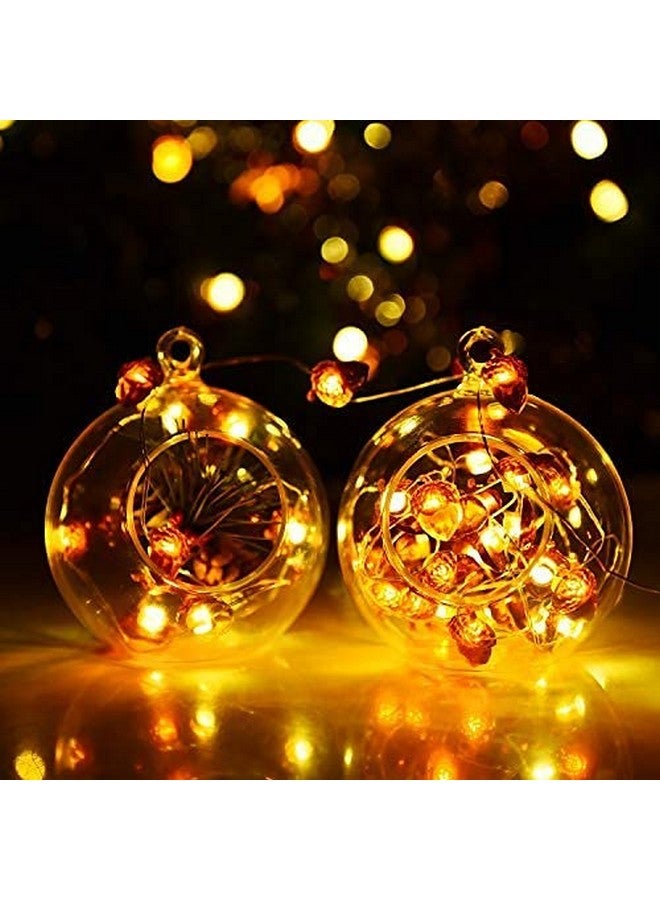 Pomeat Pomeat 15 Pcs Hanging Candle Holder Clear Plastic Terrarium Globe Hanging Tea Lights Candle Holder for Plants Wedding Christmas Party Centerpiece Decor, 130 Ft Fishing Line, 3.54 inch  - Image 2