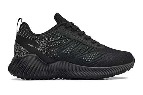 CALTO Men's Invisible Height Increasing Elevator Shoes - Noir/Cement Ultra Lightweight Sporty Sneakers - 2.4 Inches Taller - Q220 - Size 12 D(M) US - Image 2