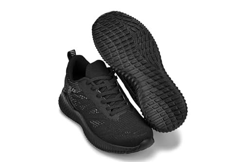 CALTO Men's Invisible Height Increasing Elevator Shoes - Noir/Cement Ultra Lightweight Sporty Sneakers - 2.4 Inches Taller - Q220 - Size 12 D(M) US - Image 5