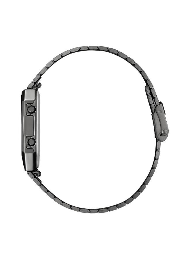 سيتيزن ساعة رجالية كوارتز بسوار من الفولاذ المقاوم للصدأ مع طلاء أيوني أسود - - . × . مم - Image 2