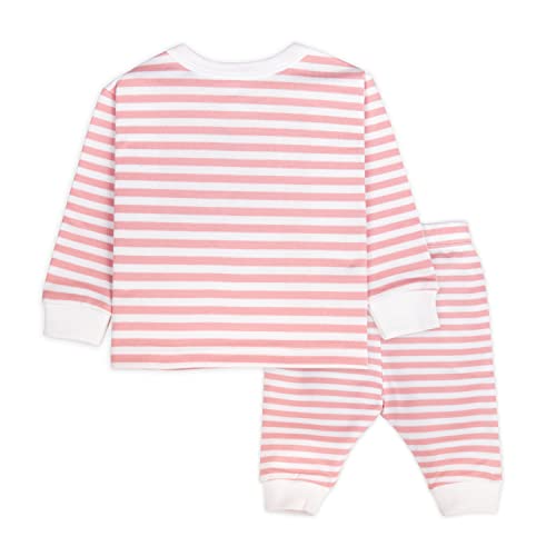 ARIEL Cotton Fleece Clothing Pajama Set for Boys & girls - Unisex Winter Pink Bunny Clothing sets Full Sleeve T-shirt & Pant, Size- 12-18 months - Image 2