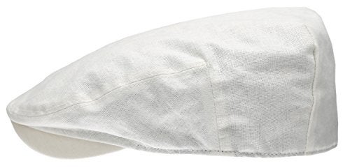 EPOCH HATS Men's Linen Flat Ivy Gatsby Summer Newsboy Hats (White, LXL) - Image 2