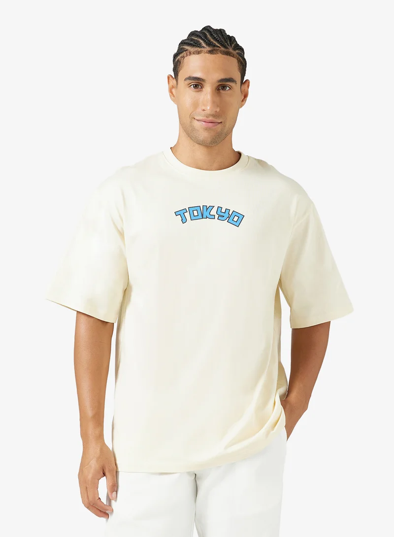 Seventy Five Graphic Print Oversized T-Shirt