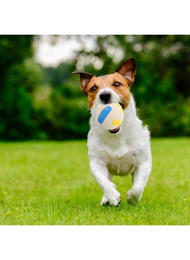 لعبة كلاب مطاطية صاخبة من اللاتكس للكلاب الصغيرة والمتوسطة والكبيرة، تطفو على الماء من أجل المضغ الناعم - كرة الطائرة - Image 1