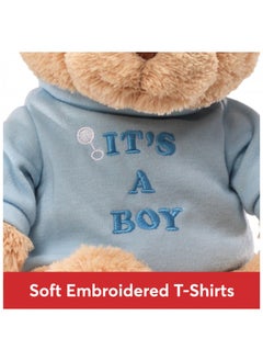 Gund It’S A Boy T-Shirt Teddy Bear Stuffed Animal Plush, Blue, 12”, Tan (15418) - pzsku/Z28A8AEA062B07FCE9A60Z/45/_/1726645394/c5a832fa-29b0-4bee-ab14-63535e155072