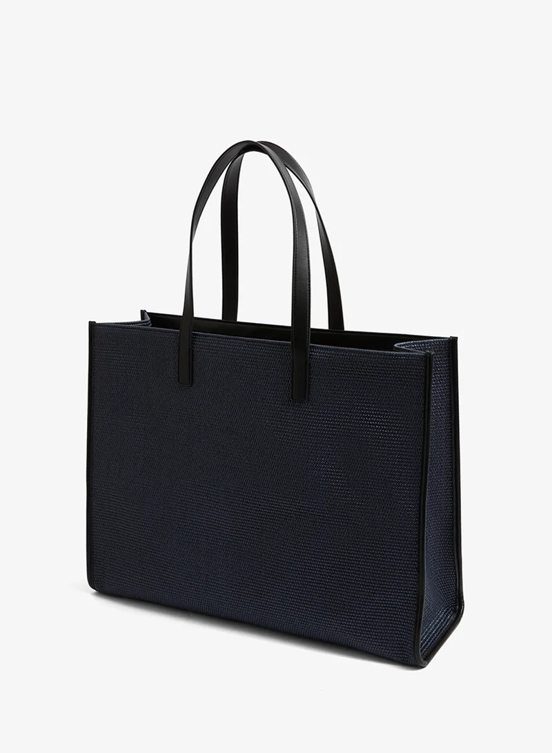 Ted Baker  Pallmer Faux Raffia Large Icon Tote for Women | Best Price UAE