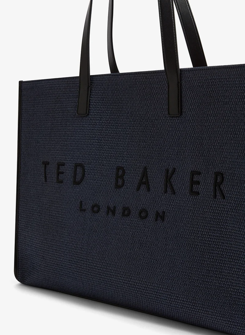 Ted Baker  Pallmer Faux Raffia Large Icon Tote for Women | Best Price UAE