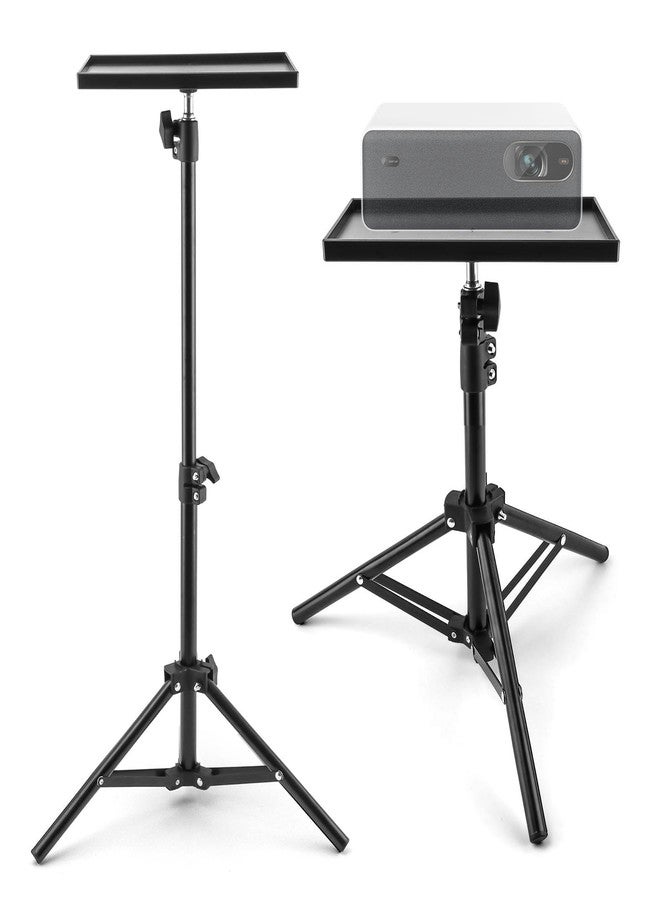 Ranjaner Projector Tripod Stand, Portable Laptop Tripod Stand, Multi Purpose DJ Equipment Studio Stand Mount Holder for Outdoor Office Home Stage, Adjustable Height 21.65 to 47.24 Inch - Image 1