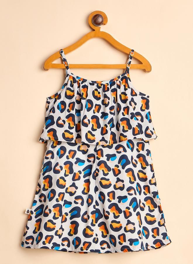 ستايلو بج فستان ستايلو بطبعة حيوانات وأشرطة - Image 3