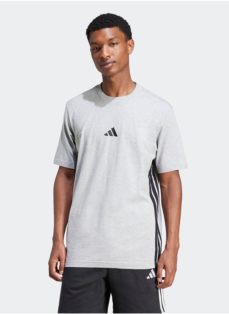 Adidas Essential 3 Stripe T-Shirt  - Image 1