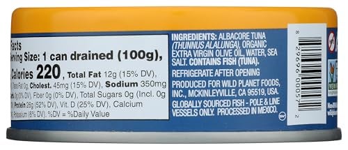 Wild Planet Wild Albacore Tuna in Extra Virgin Olive Oil 5 oz - Image 5