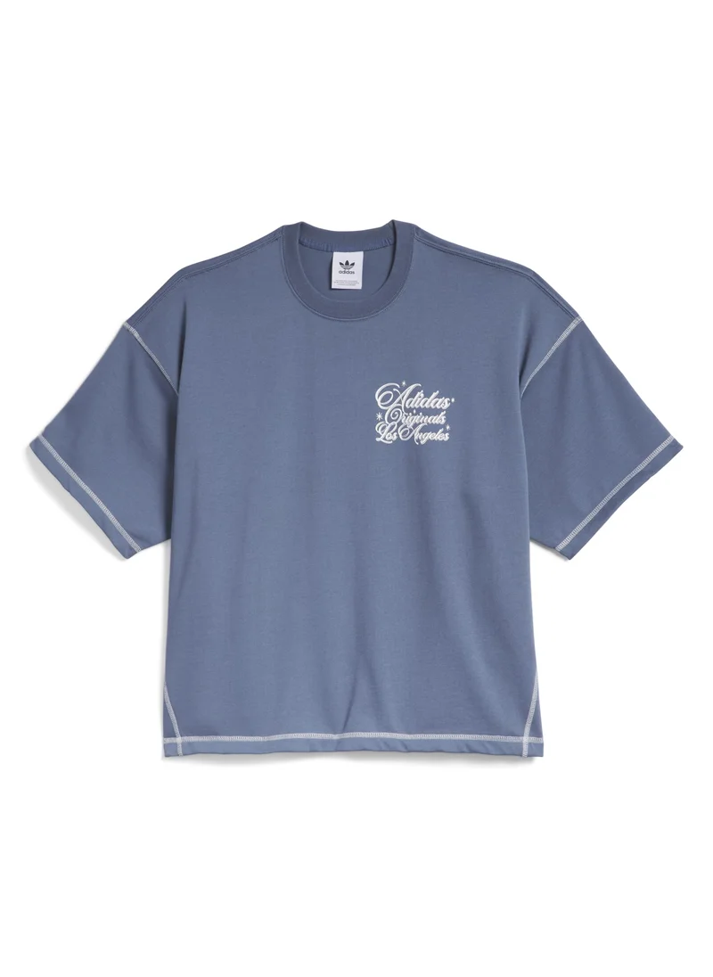 اديداس adidas T-Shirt Blue Originals Unisex T-SHIRTS