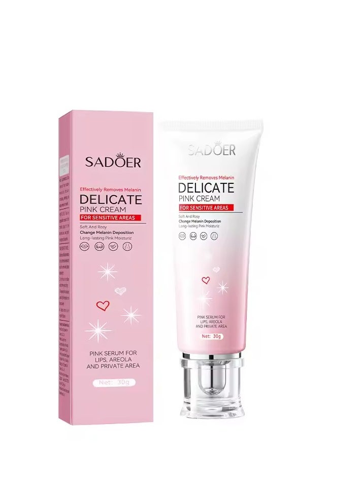 SADOER - Pink vegetable whitening cream for knees, elbows and special parts for women Pink cream - Image 1