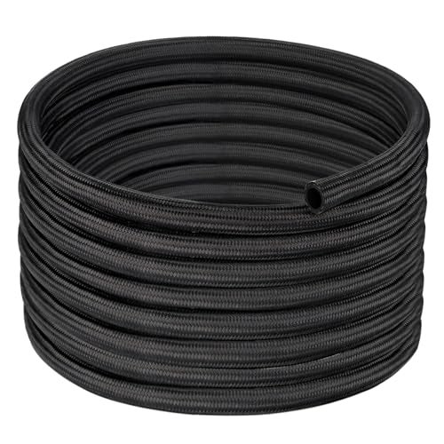 EVIL ENERGY 6AN Fuel Line AN6 Braided Fuel Hose Nylon CPE 12FT Black - Image 1