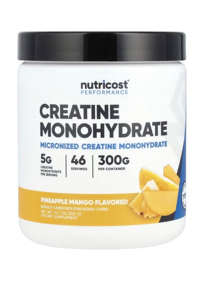 Nutricost ​Performance Creatine Monohydrate Pineapple Mango 10.7 oz (300 g)