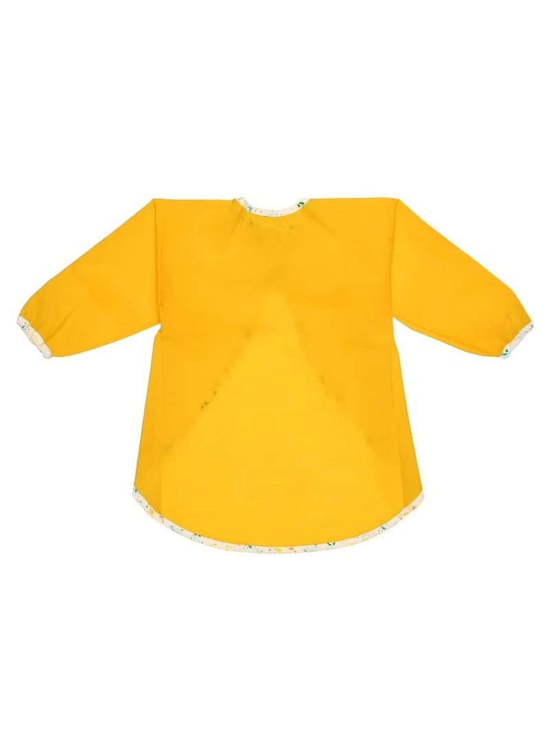 مريلة مالا بأكمام طويلة، باللون الأصفر - Image 1