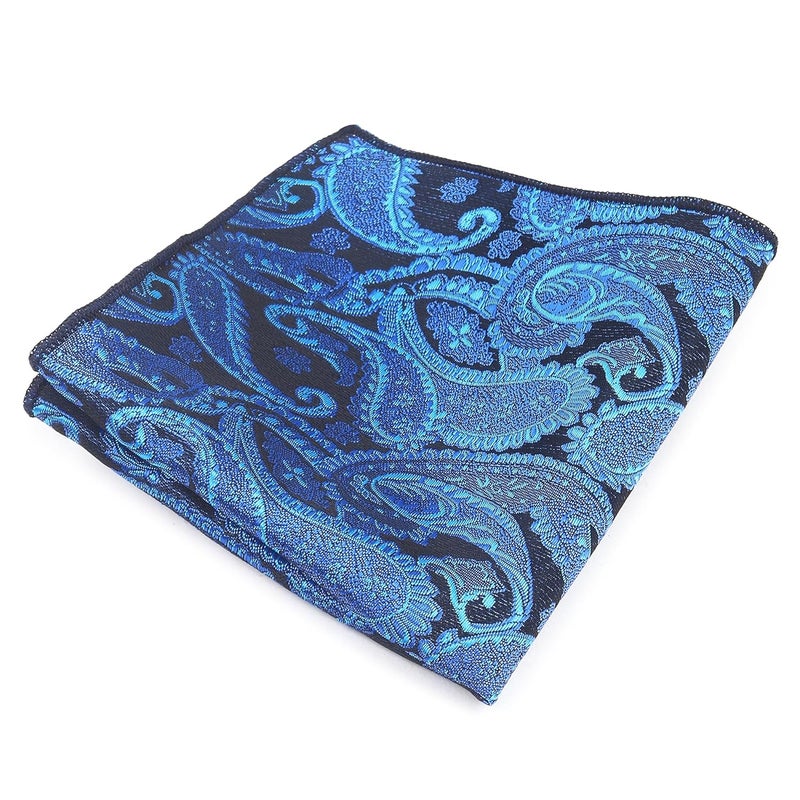 Riyasat Self Design Micro Fiber Cravat Tie with Pocket Square - Image 3