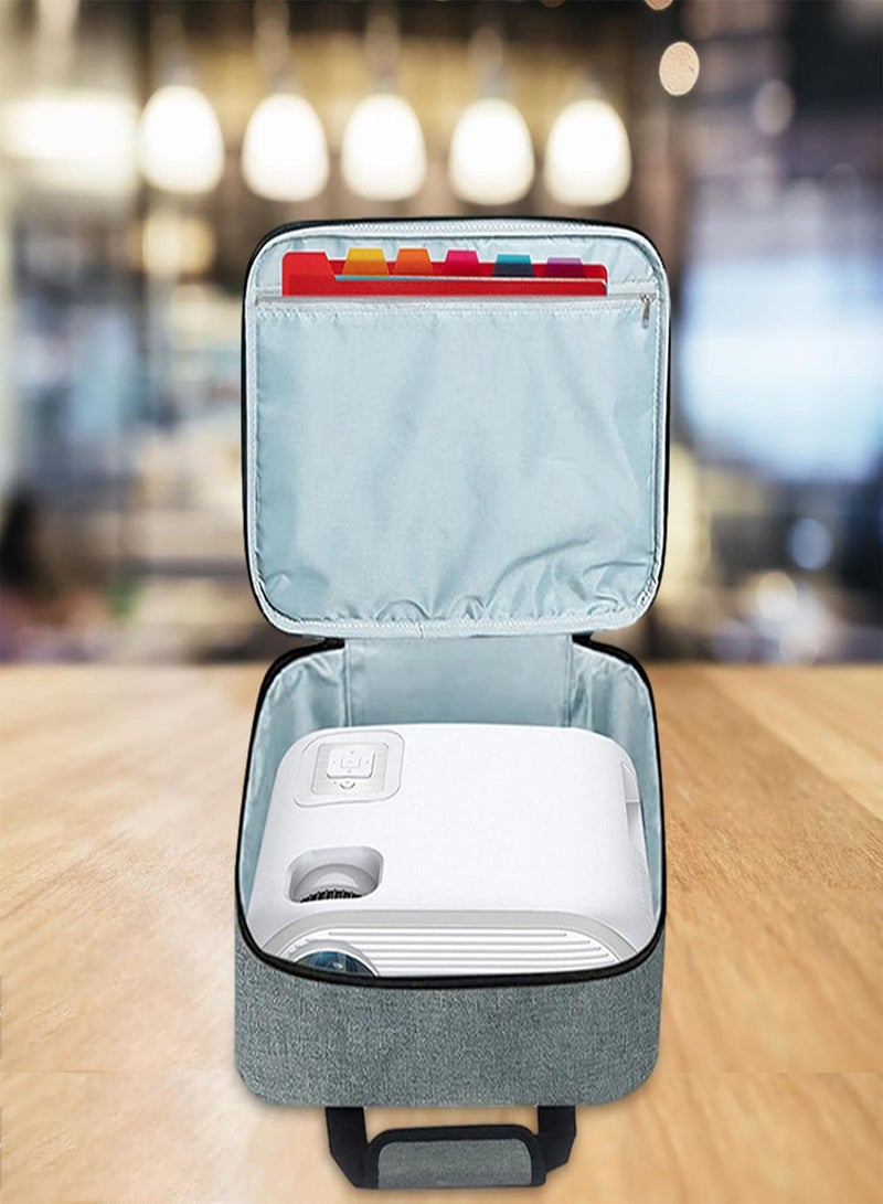 GGOOT Projector Travel Bag - Portable Carrying Mini Case - Outdoor Projector Carrier With Detachable Shoulder Strap - Image 2