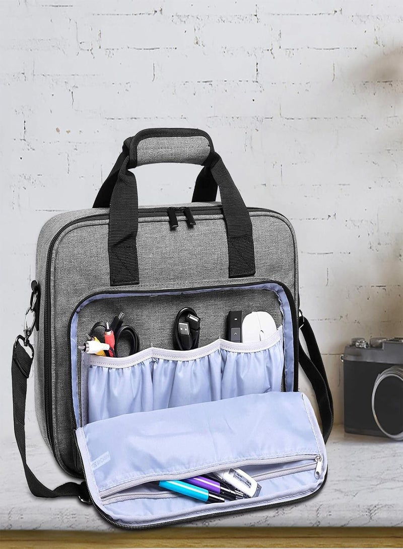 GGOOT Projector Travel Bag - Portable Carrying Mini Case - Outdoor Projector Carrier With Detachable Shoulder Strap - Image 3