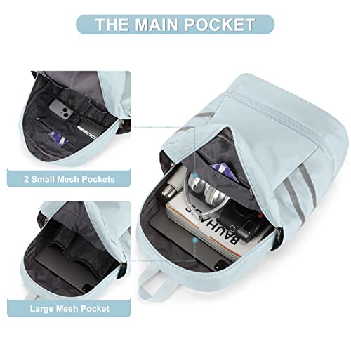 coofay Gym Backpack For Women Waterproof Backpack With Shoe Compartment Lightweight Travel Backpack Sports Backpacks Large Gym Bag - Image 3