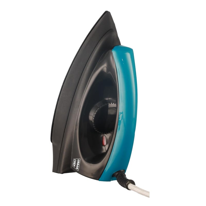 Urban Chef Ease Pro Iron Press 1 Year Warranty1000 Watt Iron Box Press Iron Electric IronDry IronIron for Clothes Press Light Weight NonStick Coated Heavy Sole Plate Black Blue - Image 1