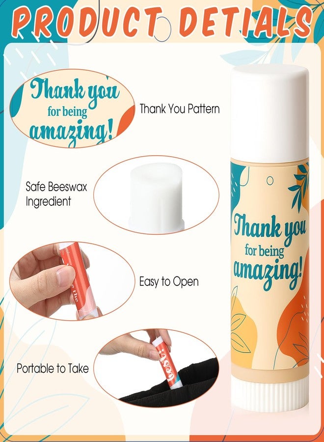 Capoda 28 Pcs Employee Appreciation Gifts Bulk Lip Balms Thank You Appreciation Gifts for Adult Women Men Coworker Team Staff Teachers Nurse Volunteer Party Favors - Image 3
