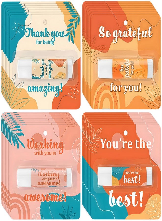 Capoda 28 Pcs Employee Appreciation Gifts Bulk Lip Balms Thank You Appreciation Gifts for Adult Women Men Coworker Team Staff Teachers Nurse Volunteer Party Favors - Image 1