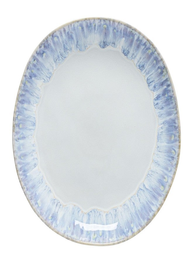 Costa Nova Ceramic Stoneware 11'' Dinner Plate - Brisa Collection, Ria Blue | Microwave & Dishwasher Safe Dinnerware | Food Safe Glazing | Restaurant Quality Tableware - Image 1