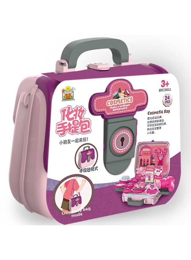 Internet Celebrity Children's Toys Simulation Playhouse Handbags Supermarket Toy Gift Stall Toy Boys-Color:{Handheld Family} Makeup Department - Image 1