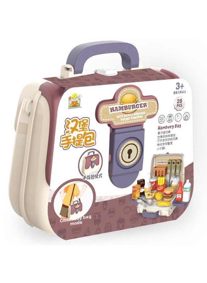 Internet Celebrity Children's Toys Simulation Playhouse Handbags Supermarket Toy Gift Stall Toy Boys-Color:{Handheld Family} Makeup Department - Image 2