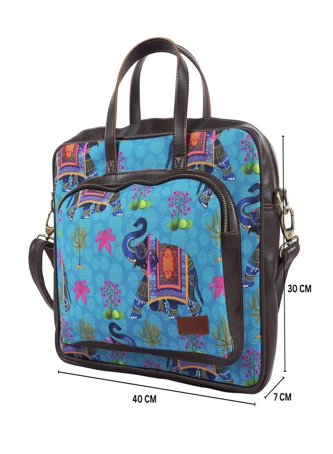 Fatfatiya Royal Elephant Designer Laptop Bag, Briefcase for Laptops with Screen Size Up to 15.6 Inch, Messenger Shoulder Bags For Mens and Womens - Image 5