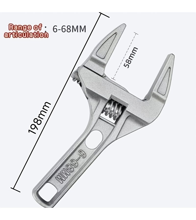 Heavy Duty Eight In One Sink Wrench With Bathroom Wrench Broken Bolt Extractor And Level Multifunctional Plumbing Tool For Installation And Repair - Image 4