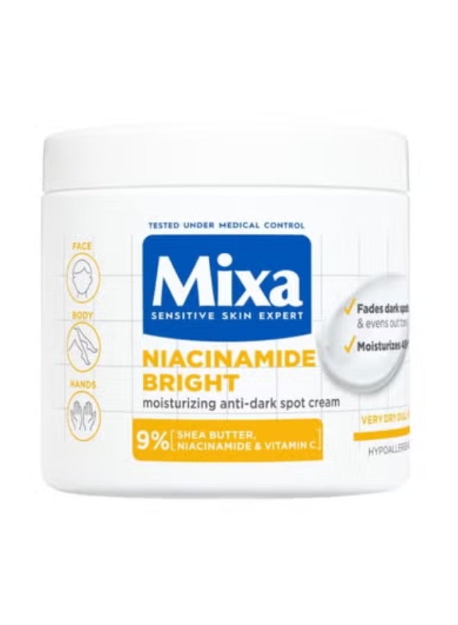 Mixa Niacinamide Bright Cream 400ml
