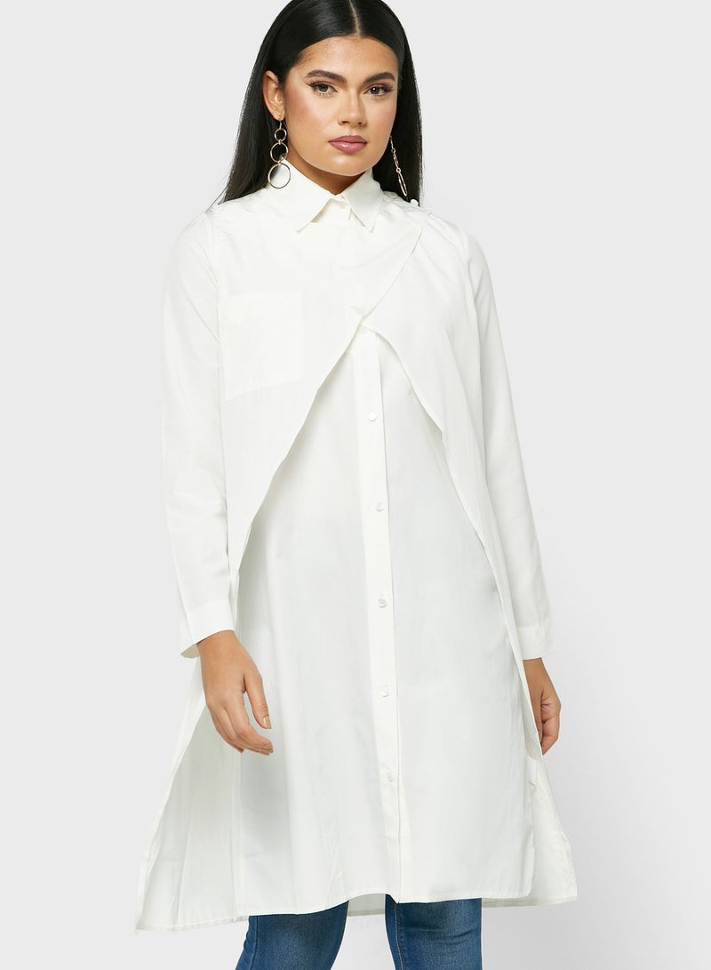 Desert Cove Waterfall Longline Shirt - Image 1