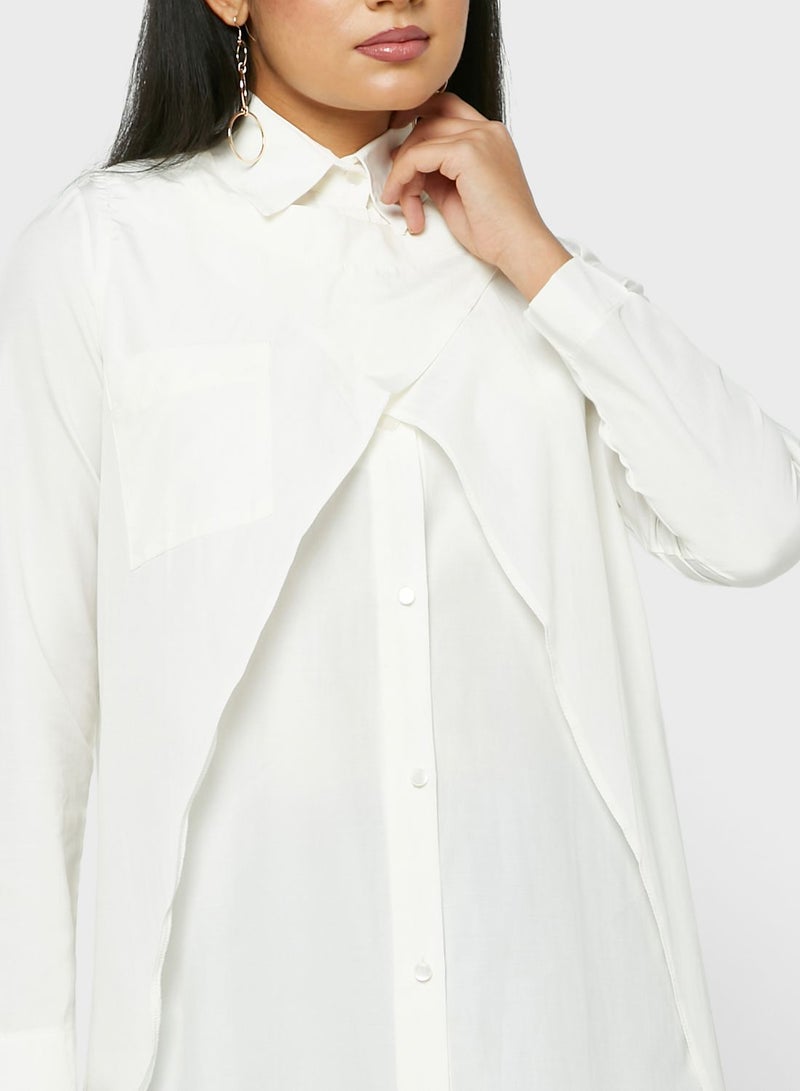 Desert Cove Waterfall Longline Shirt - Image 4
