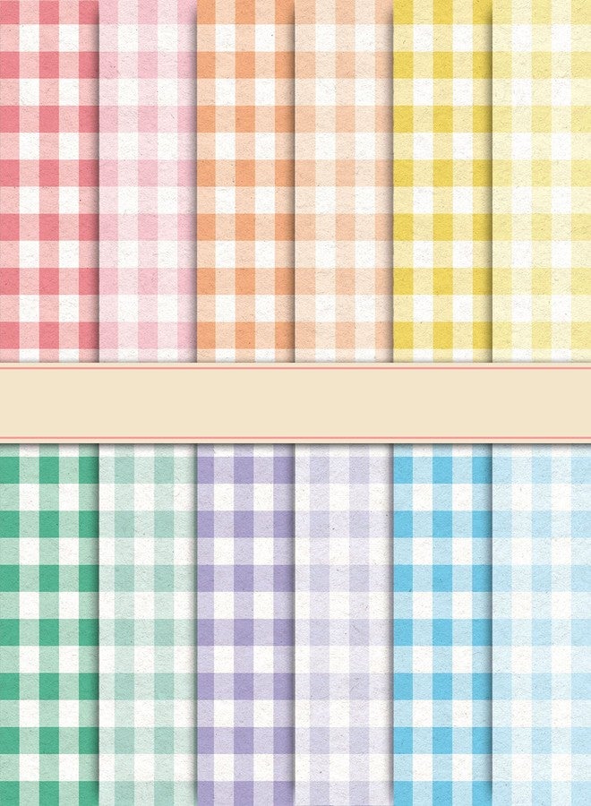 Whaline ورق مربعات باستيل من واهلين 24 قطعة 12 تصميم ورق سكرابوك مزدوج الوجه مثالي للحرف اليدوية وزينة ألبوم الصور، 30 × 30 سم - Image 1