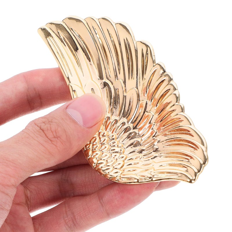 Right Handed Wing Shaped Cabinet Knob Solid Zinc Alloy Kitchen Drawer Pulls Wardrobe Handles - Image 5