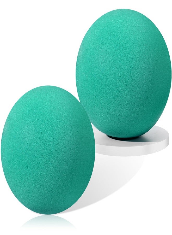 Silipull 2 Pcs 7 Inch Foam Balls Uncoated High Density, Soft and Bouncy Silent Foam Balls Classroom, Lightweight and Easy to Grasp for Sports Indoor Outdoor(Green) - Image 1